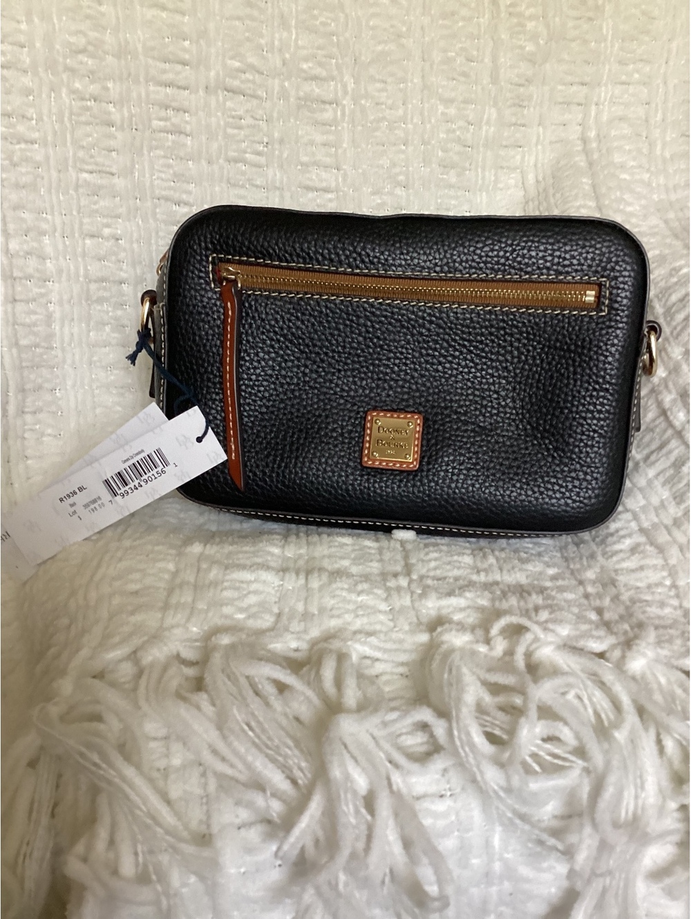Dooney & Bourke Black Camera Crossbody with Tags/Registration Card